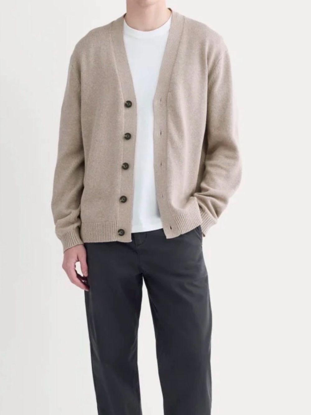 NWT- EVERLANE MEN’S ORGANIC COTTON CARDIGAN-XS